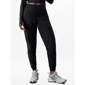 NWT Athleta Trekkie Relaxed Mid Rise Jogger Pants Black Women's Plus Size 2X